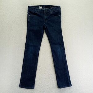 Volcom Juniors Jeans Size 28 Dark‎ Wash Straight Leg Denim Pants